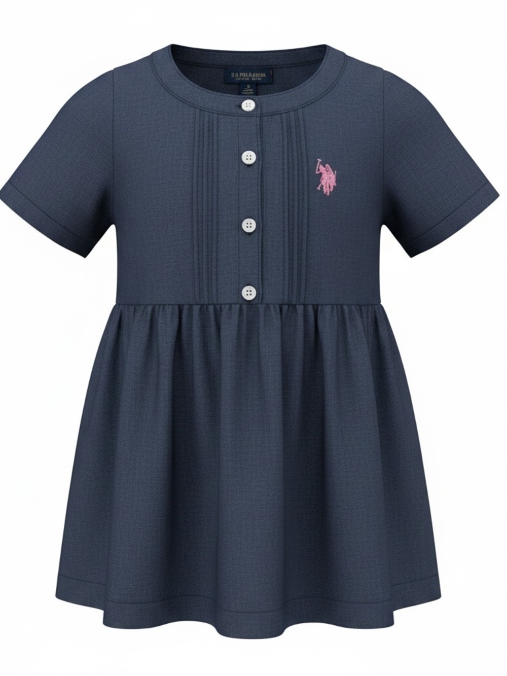 U.S. Polo Lightweight Dark Denim Color Girls Dress Size 4t